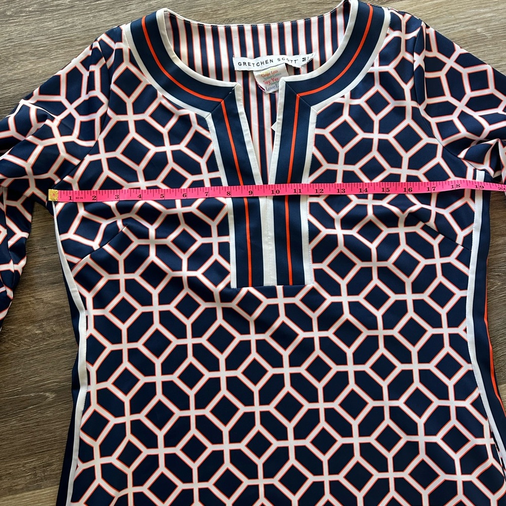 Gretchen Scott Nautical Comfortable Elegant Cruise Regatta Style Dress NWT sizeM - Picture 6 of 16